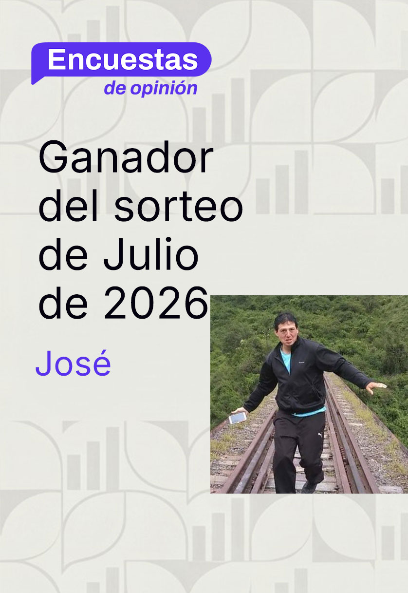 Ganador del sorteo de julio de 2026: Jose